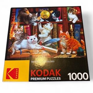 Kodak Premium Cats Library Books Lover Puzzle 1000 Piece